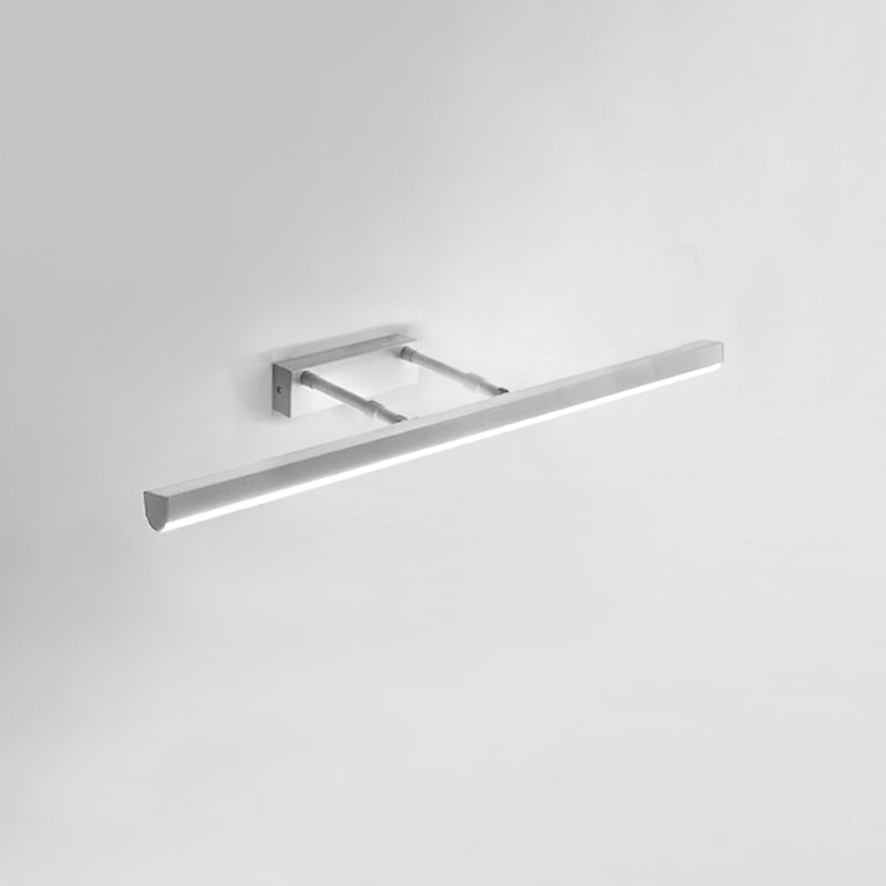 Linear Shape Metal Wall Sconce Modern Style 1-Light Mirror Swing Arm Wall Light Fixtures