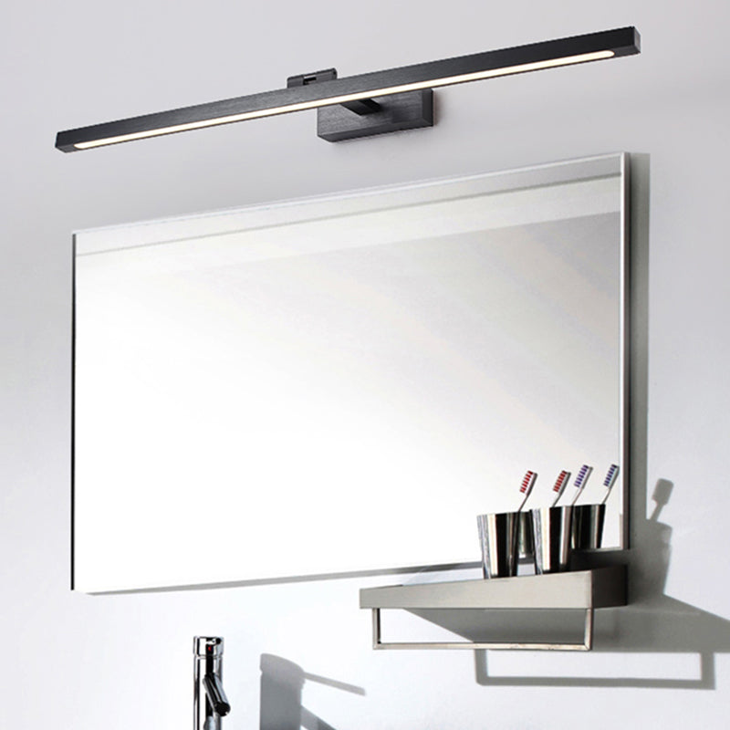 Modern Aluminum Extendable Vanity Light Black Strip Mirror Light for Bathroom