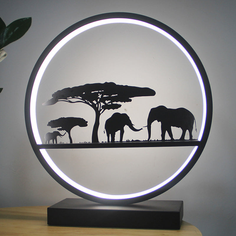 Modern Metal Table Lamp 1-Light LED Desk Lamp for Living Room