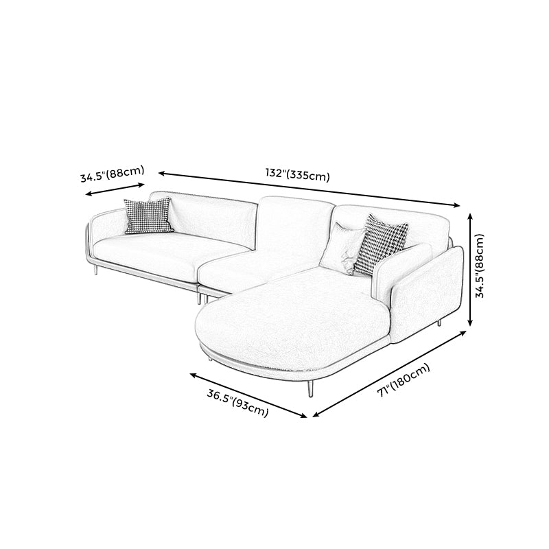 Ultra-Modern Pillow Top Arm Sofa Green and White Couch for Apartment