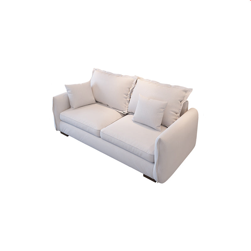 Modern Cushions Standard Sofa 35.43"High Square Arm Sofa, Beige