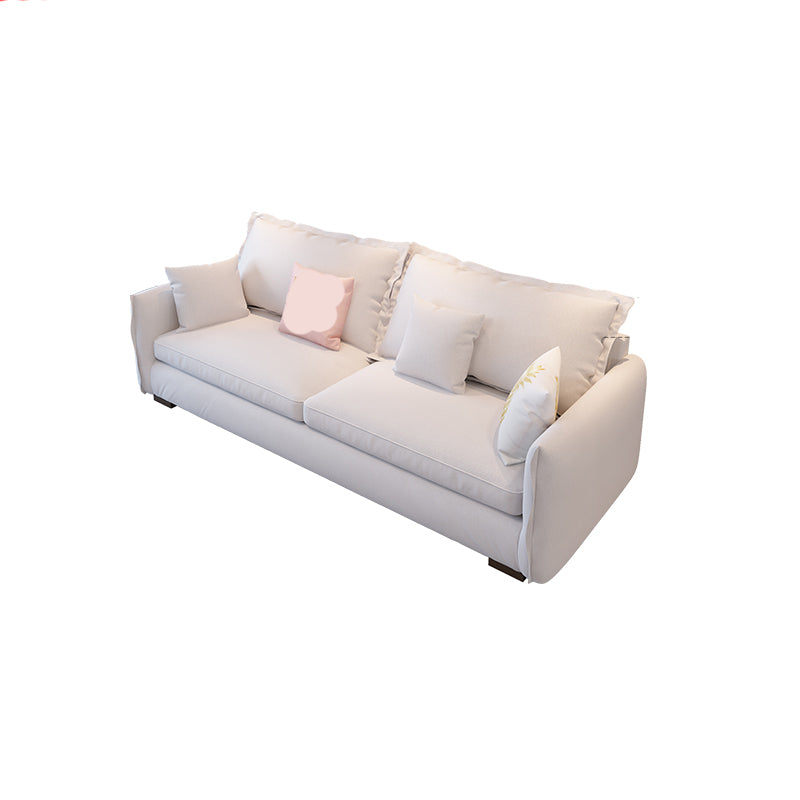 Modern Cushions Standard Sofa 35.43"High Square Arm Sofa, Beige