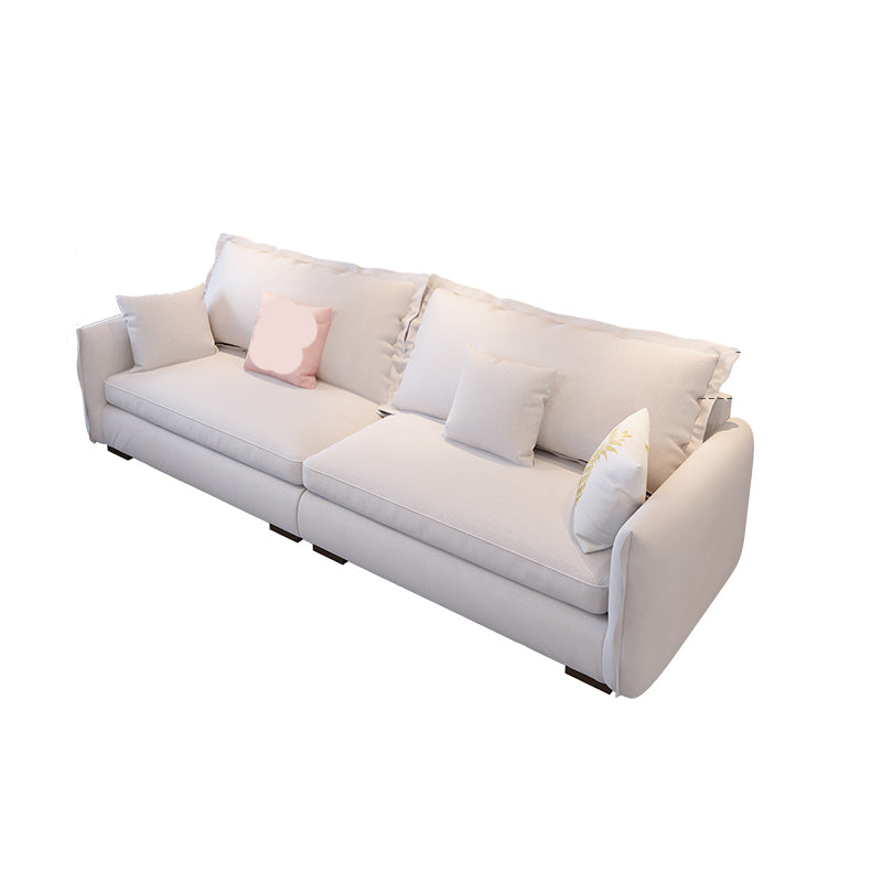 Modern Cushions Standard Sofa 35.43"High Square Arm Sofa, Beige