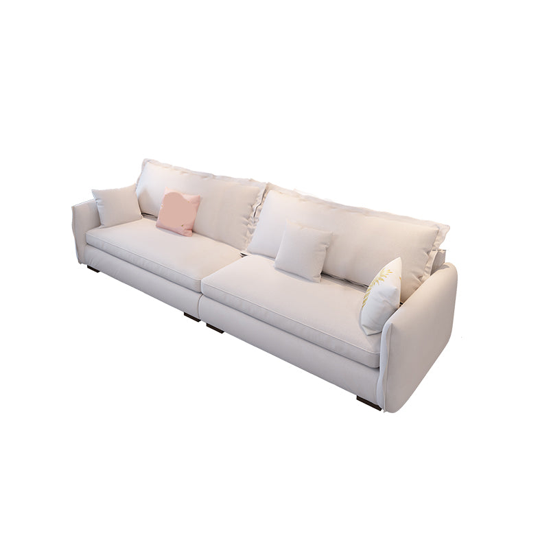 Modern Cushions Standard Sofa 35.43"High Square Arm Sofa, Beige