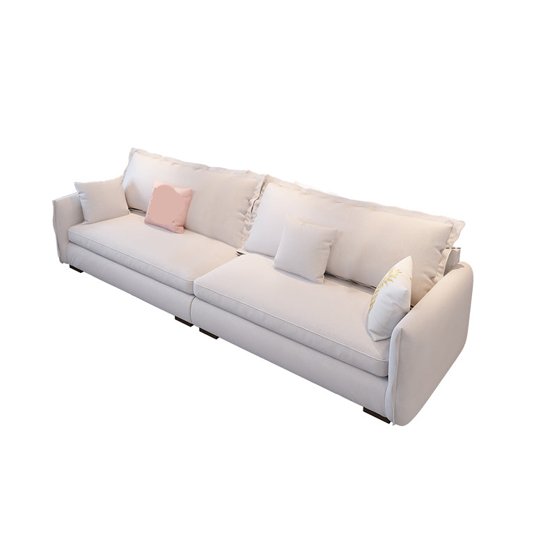 Modern Cushions Standard Sofa 35.43"High Square Arm Sofa, Beige