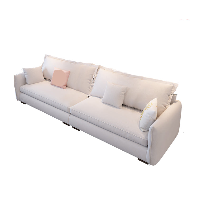 Modern Cushions Standard Sofa 35.43"High Square Arm Sofa, Beige