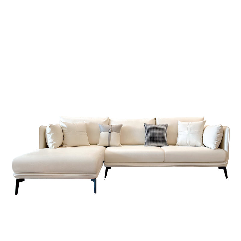 Urban Faux Leather Square Arm Sofa/Sectional for Apartment, Living Room