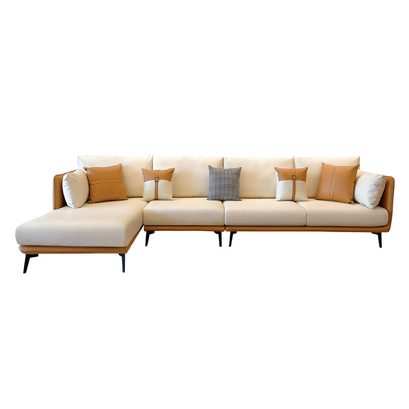 Urban Faux Leather Square Arm Sofa/Sectional for Apartment, Living Room