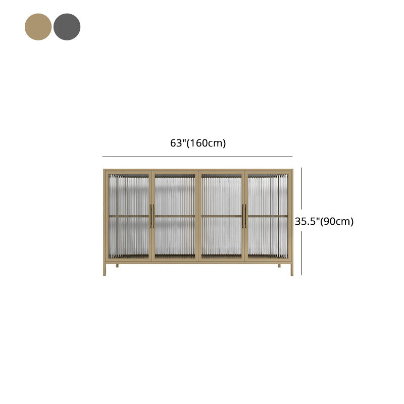 33.43"H Sideboard Modern Style Dining Server with Cabinets for Kitchen and Dining Room