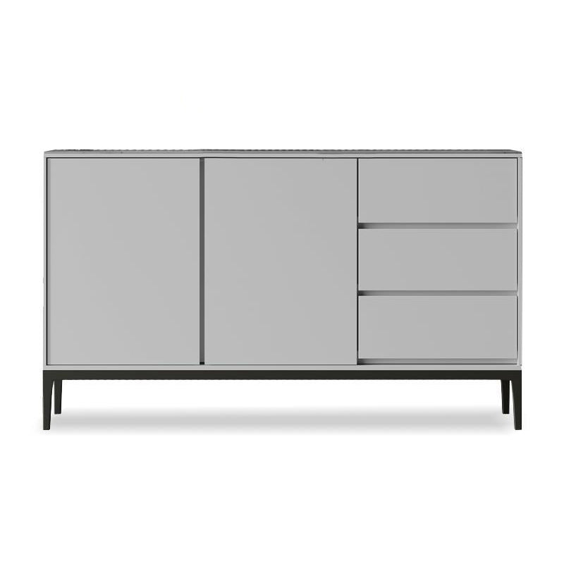 Contemporary Stone Sideboard 3-Drawer and 2-Door Dining Room Sideboard