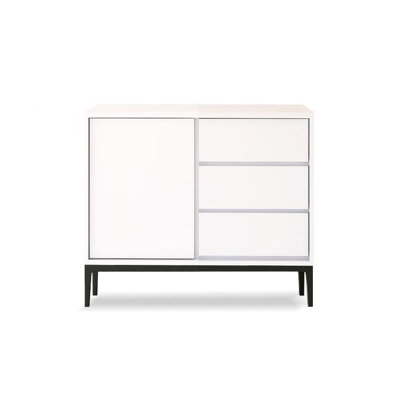 Contemporary Stone Sideboard 3-Drawer and 2-Door Dining Room Sideboard