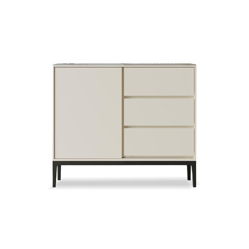 Contemporary Stone Sideboard 3-Drawer and 2-Door Dining Room Sideboard