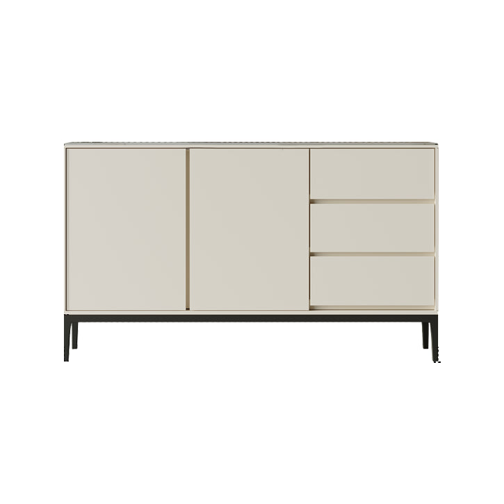 Contemporary Stone Sideboard 3-Drawer and 2-Door Dining Room Sideboard