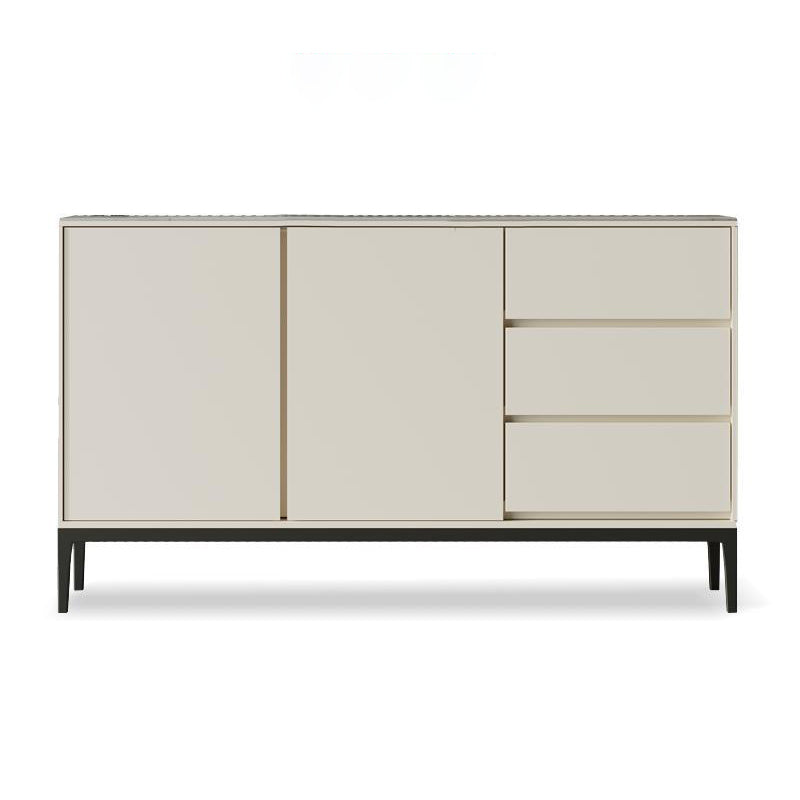 Contemporary Stone Sideboard 3-Drawer and 2-Door Dining Room Sideboard