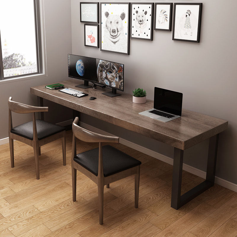 Industrial Style Office Desk Home Rectangular Wooden Desk for Home