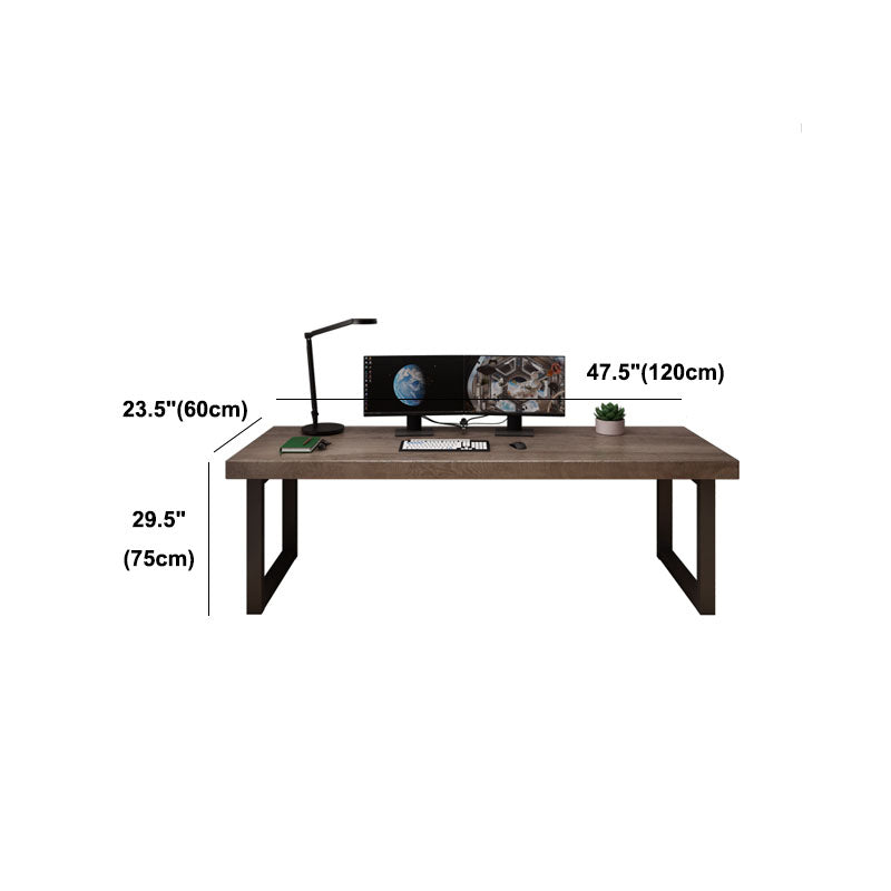 Industrial Style Office Desk Home Rectangular Wooden Desk for Home