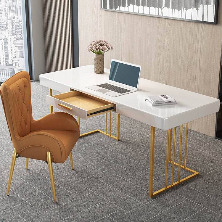 Glam Style Writing Desk Study Room and Office Desk with 1-drawer