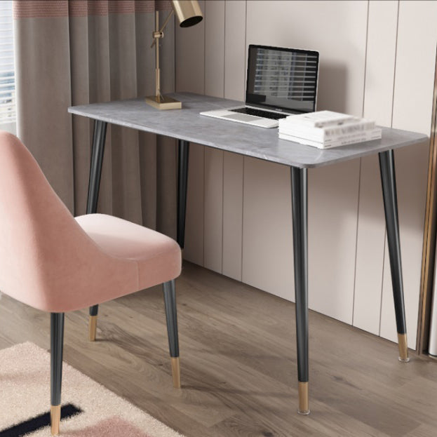 Glam Style Writing Desk Rectangular Home Parsons Base Office Desk