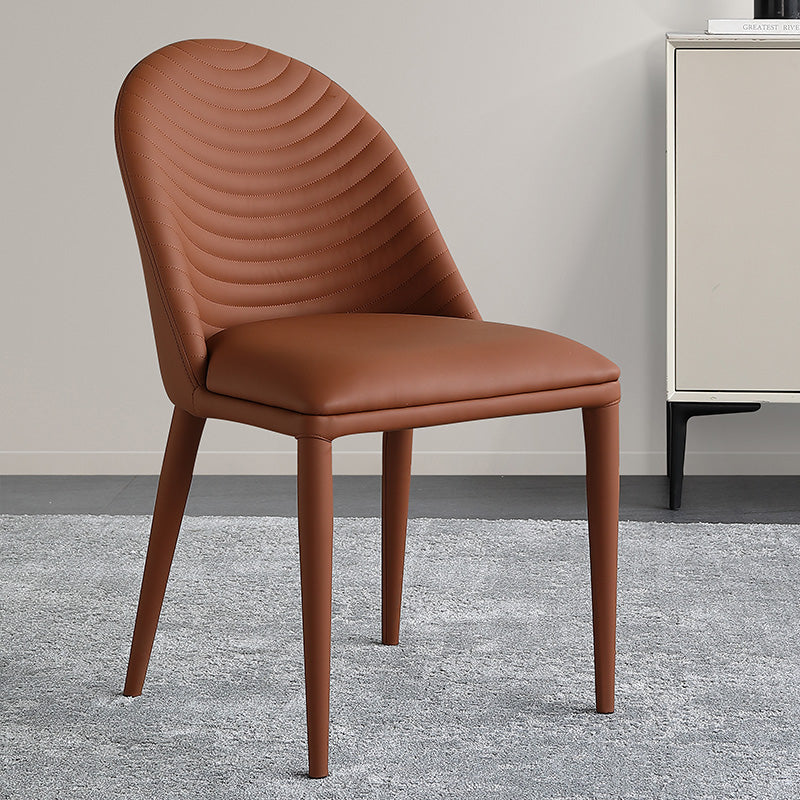 Glam Style Side Chair Leather Dining Side Chair for Dining Room