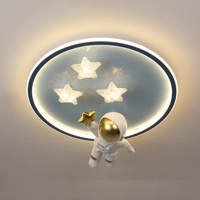 Modern Style Colorful Ceiling Light LED Flush Mount Light Fixture for Bedroom