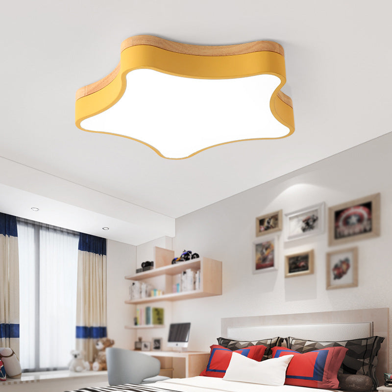 Modern Style Star Shape Ceiling Light Metal 1 Light Ceiling Light for Restaurant