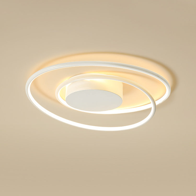 Circular Ceiling Mount Light Fixture Minimalist LED Metal Ceiling Lamp