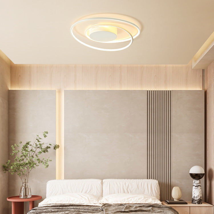 Circular Ceiling Mount Light Fixture Minimalist LED Metal Ceiling Lamp