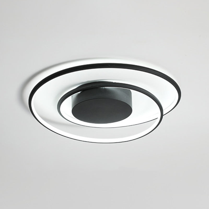 Circular Ceiling Mount Light Fixture Minimalist LED Metal Ceiling Lamp