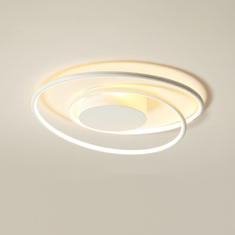 Circular Ceiling Mount Light Fixture Minimalist LED Metal Ceiling Lamp