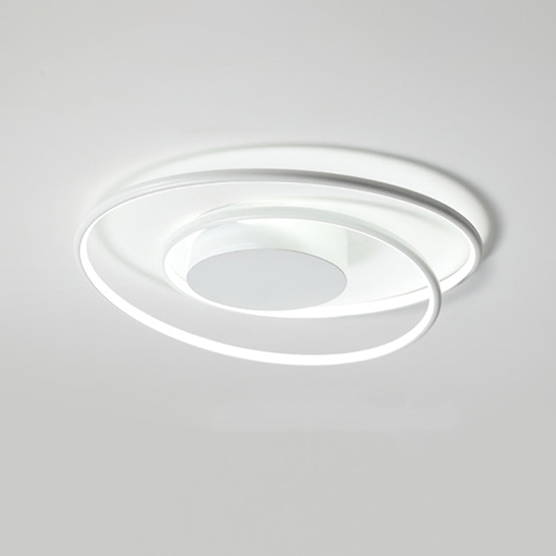 Circular Ceiling Mount Light Fixture Minimalist LED Metal Ceiling Lamp