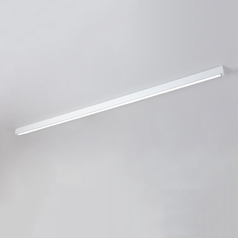 Metal Linear Shape Flush Ceiling Light Modern Style 1 Light Flush Mount Lighting