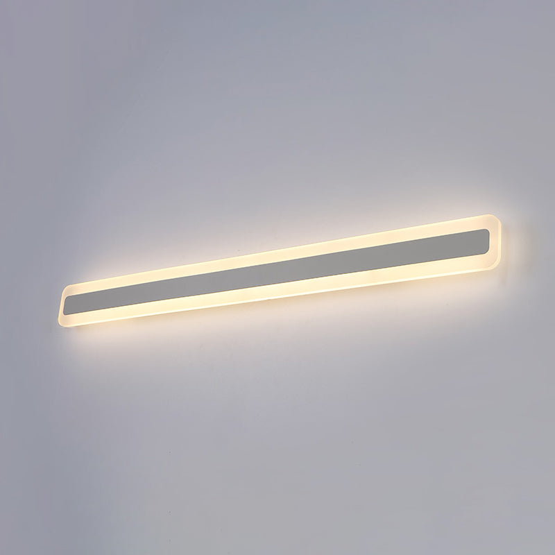 Metalen lineaire vorm muurlicht moderne stijl 1-licht spiegel muur gemonteerd licht