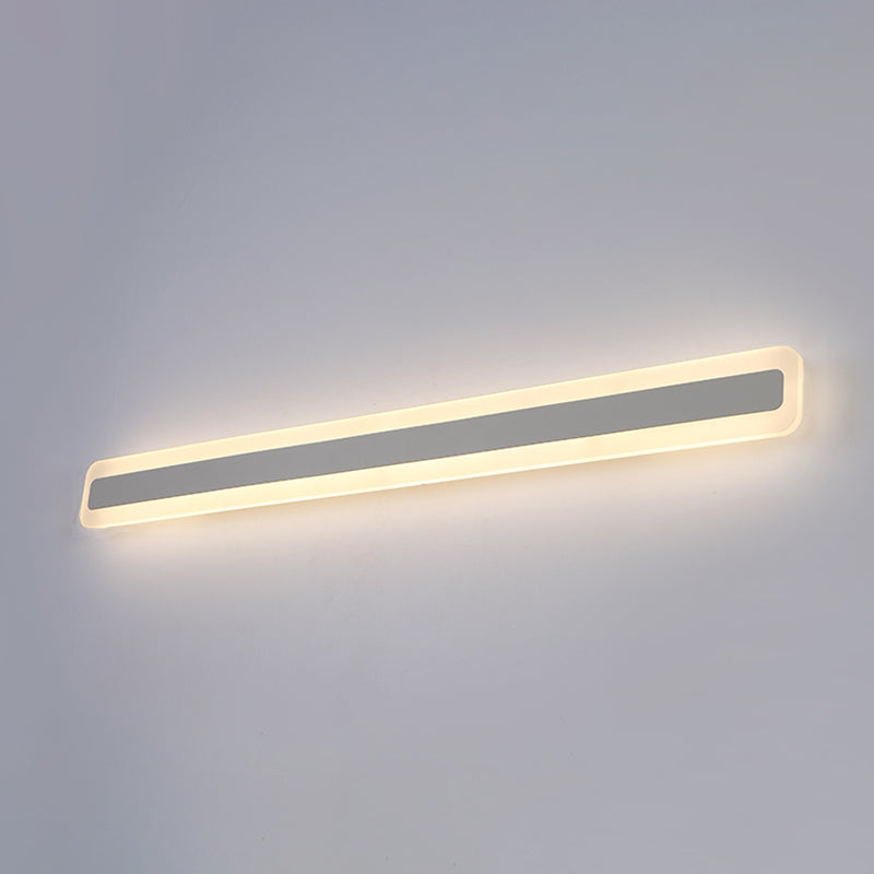 Metalen lineaire vorm muurlicht moderne stijl 1-licht spiegel muur gemonteerd licht