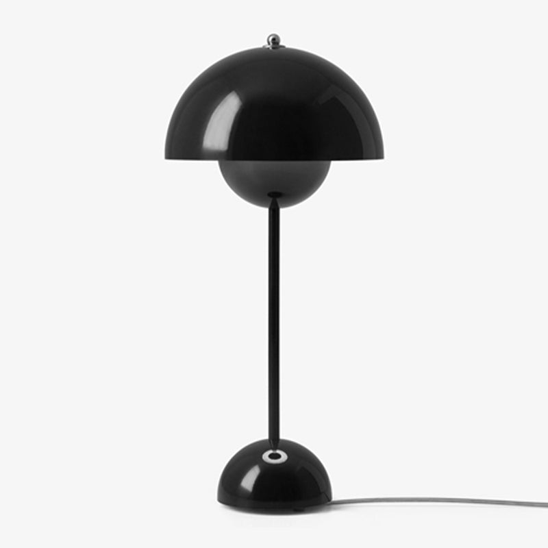 Domed Table Light Simplicity Style Metal Night Table Lamp for Bedside