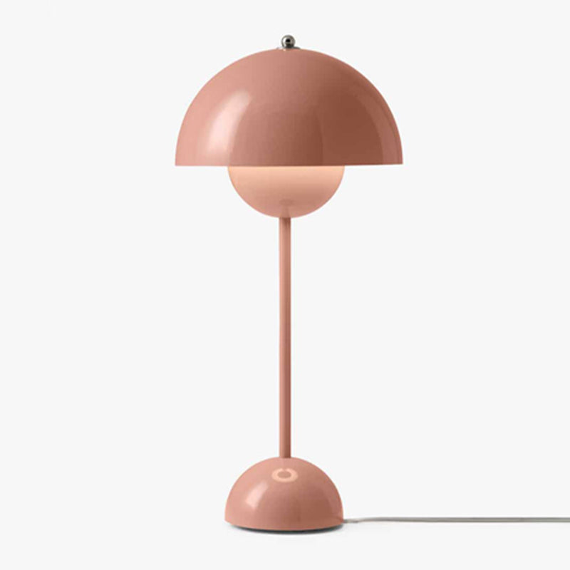 Domed Table Light Simplicity Style Metal Night Table Lamp for Bedside