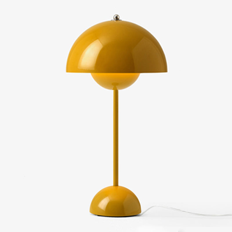 Domed Table Light Simplicity Style Metal Night Table Lamp for Bedside