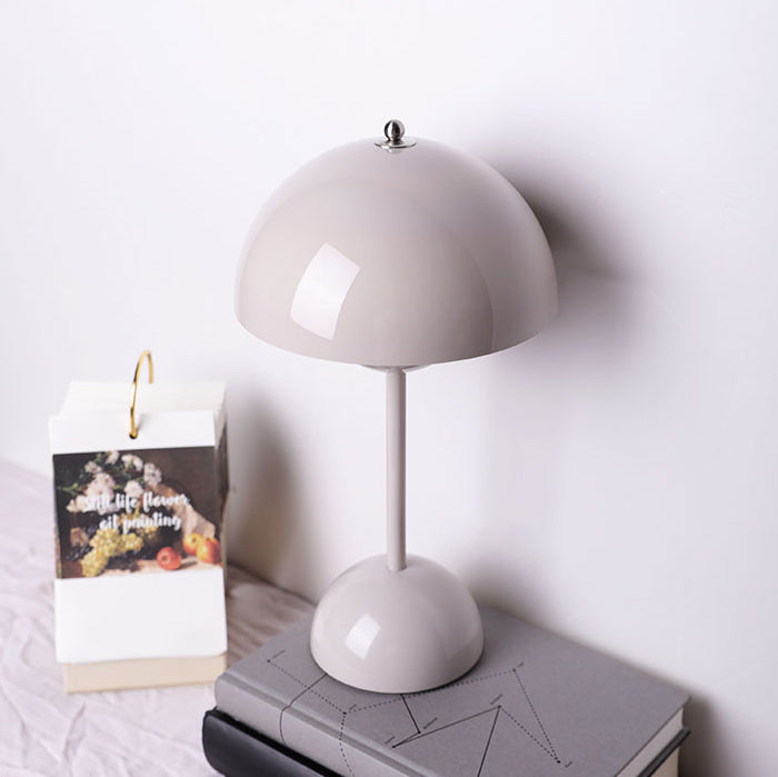 Domed Table Light Simplicity Style Metal Night Table Lamp for Bedside