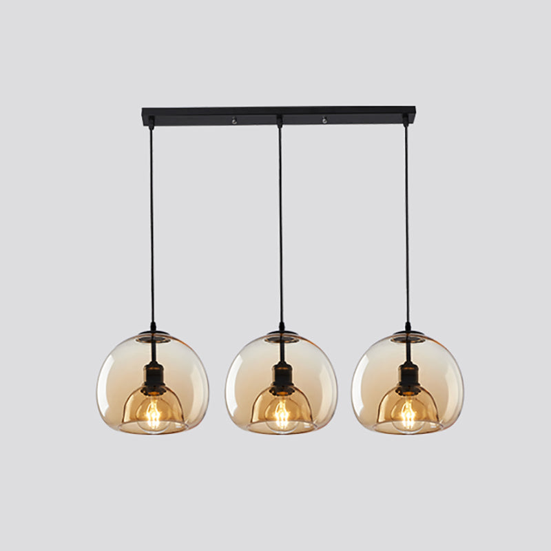 Modern Style Glass Hanging Light Household Minimalist Pendent Lighting Fixtures