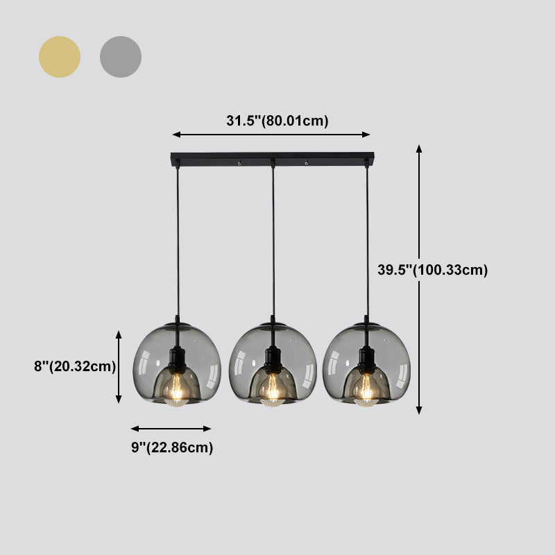 Modern Style Glass Hanging Light Household Minimalist Pendent Lighting Fixtures