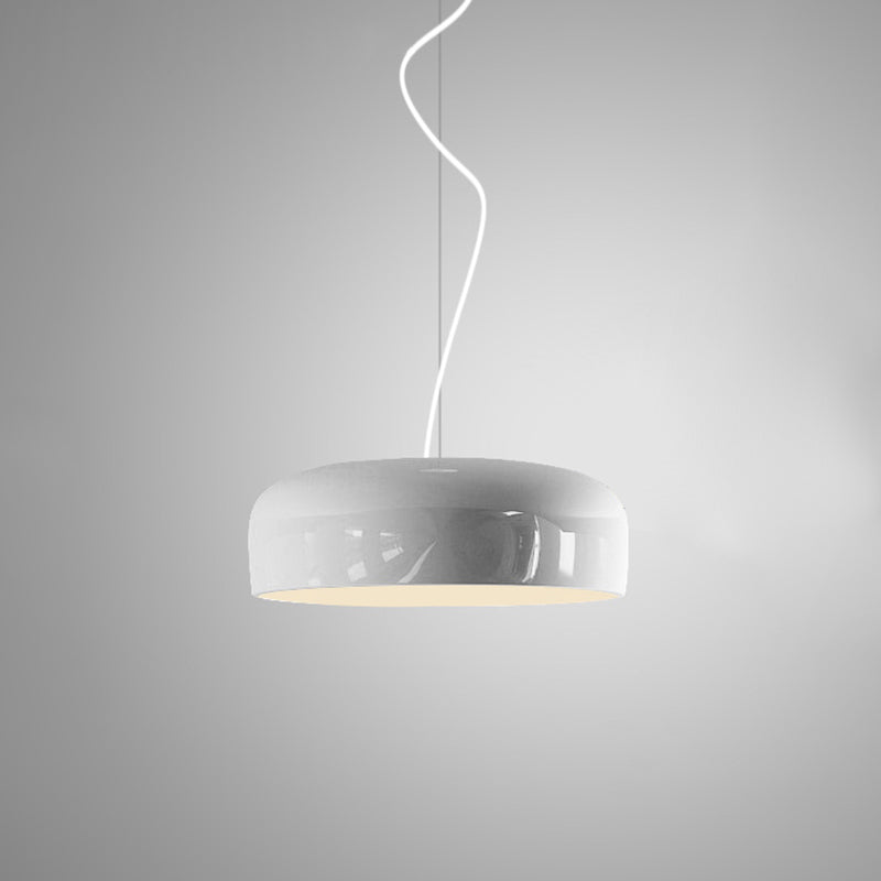 Modern Pendant Light 1-Light Iron Drum Hanging Ceiling Light for Dining Room
