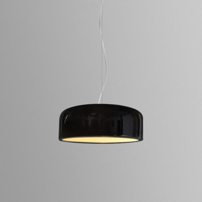 Modern Pendant Light 1-Light Iron Drum Hanging Ceiling Light for Dining Room