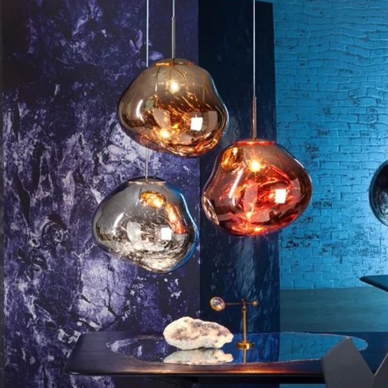 Ball Shape Glass Hanging Pendant Light Nordic Suspension Pendant Light