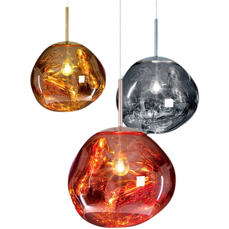 Ball Shape Glass Hanging Pendant Light Nordic Suspension Pendant Light