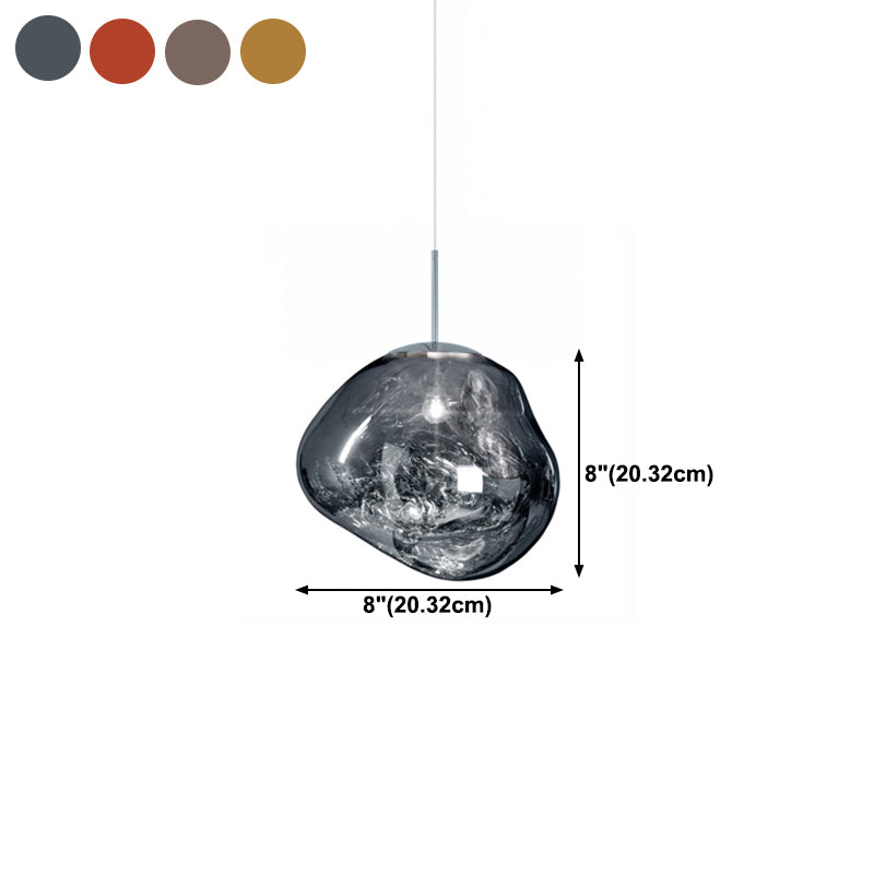 Ball Shape Glass Hanging Pendant Light Nordic Suspension Pendant Light