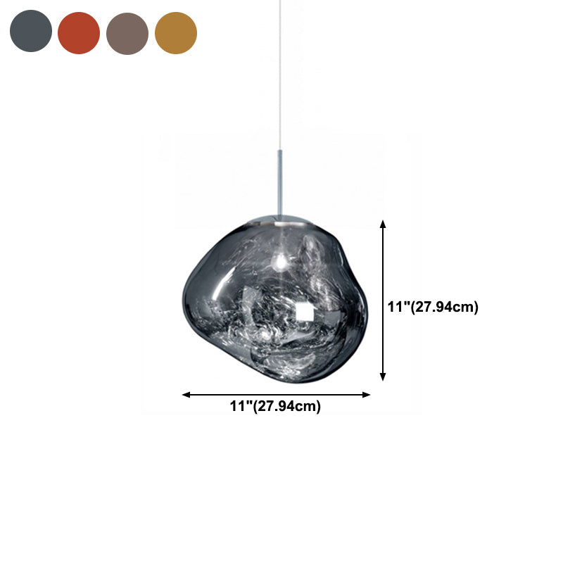 Ball Shape Glass Hanging Pendant Light Nordic Suspension Pendant Light