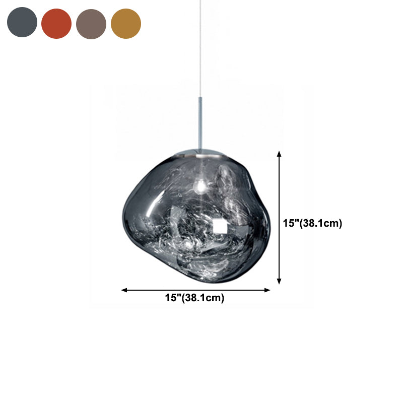 Ball Shape Glass Hanging Pendant Light Nordic Suspension Pendant Light