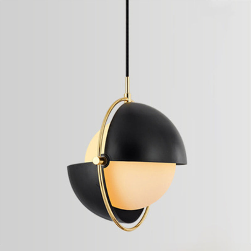 Round Metal Hanging Pendant Light Modern Style Suspension Pendant Light