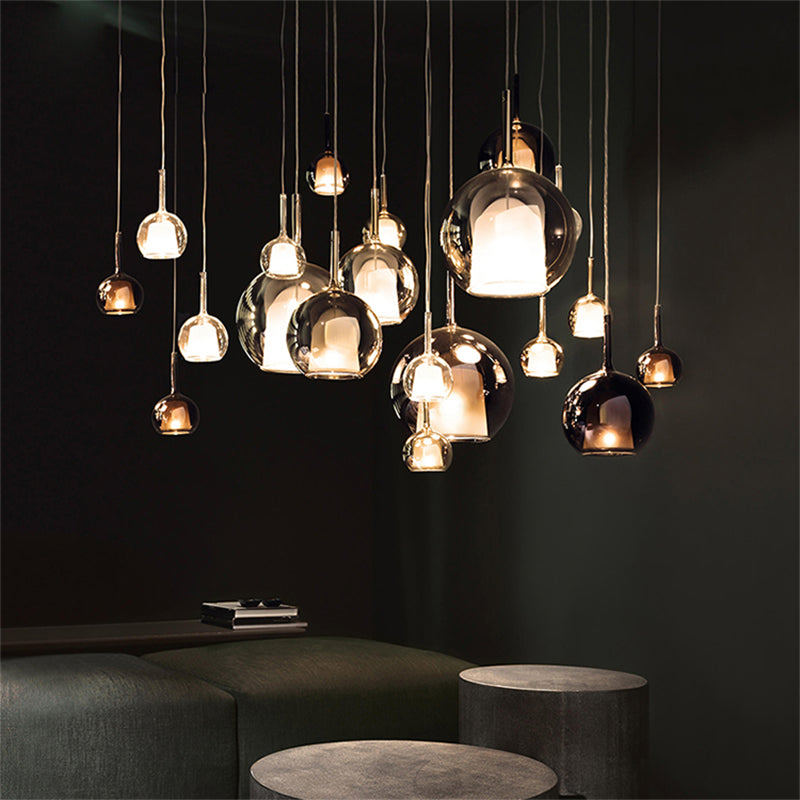 Glass Hanging Pendant Light Modern Style Suspension Pendant Light for Dining Room