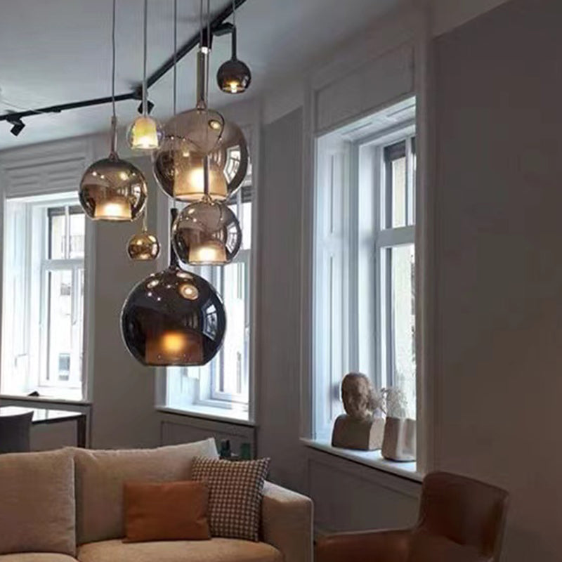 Glass Hanging Pendant Light Modern Style Suspension Pendant Light for Dining Room