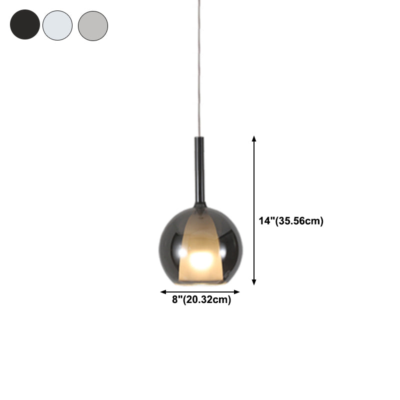 Glass Hanging Pendant Light Modern Style Suspension Pendant Light for Dining Room